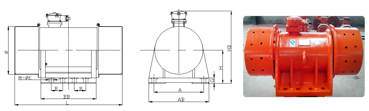 粉塵防爆振動電機