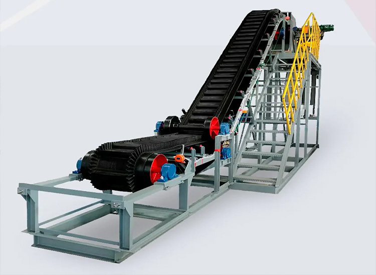 DJ系列大傾角擋邊帶式輸送機